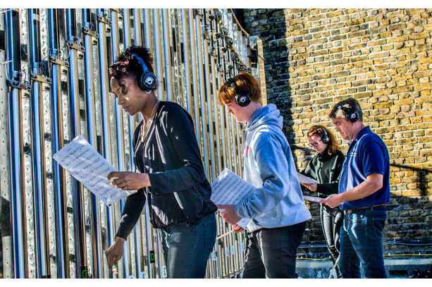 Silent disco musical gates